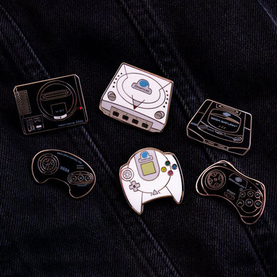Pin Kings Official SEGA Console Enamel Pin Badge Set 1.2 – Saturn