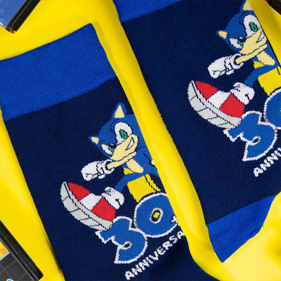 Official Sonic the Hedgehog 30th Anniversary Blue Socks (One Size)