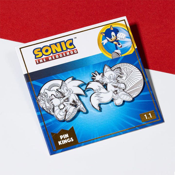 Pin Kings Official Modern Sonic the Hedgehog Japanese Style Pin Badge Set 1.1