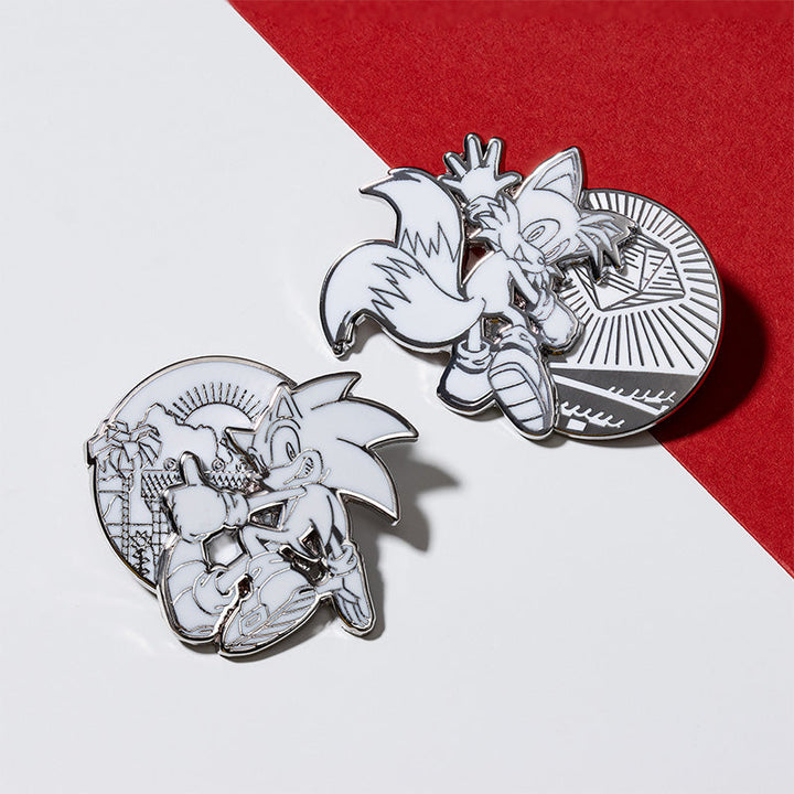 Pin Kings Official Modern Sonic the Hedgehog Japanese Style Pin Badge Set 1.1