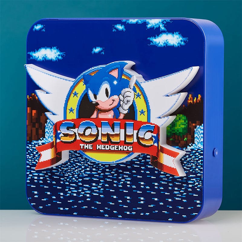 Numskull Official Sonic the Hedgehog 3D Desk Lamp / Wall Light