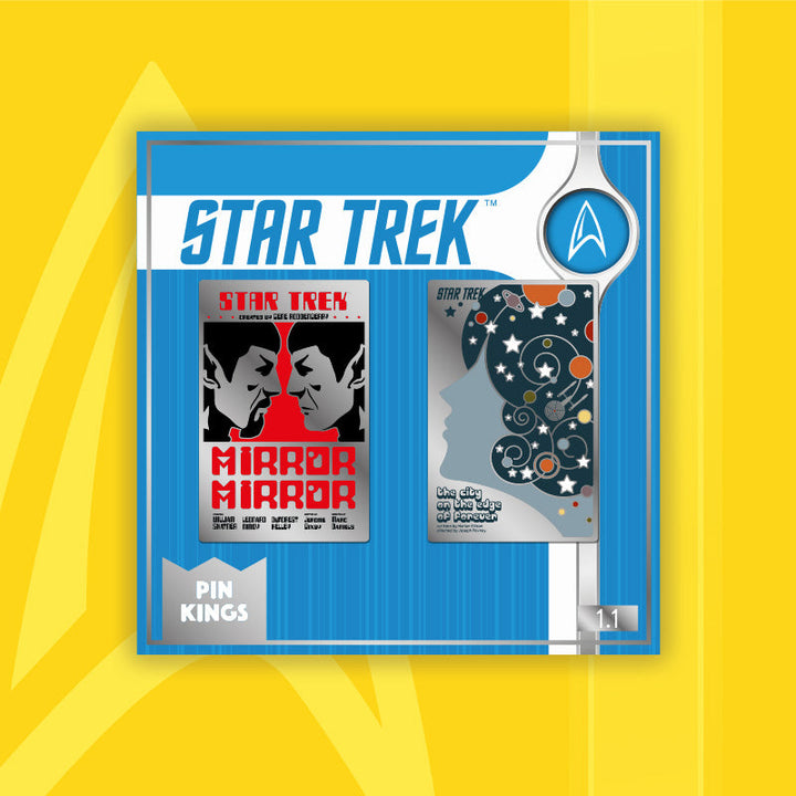 Pin Kings Official Star Trek Enamel Pin Badge Set 1.1 – Mirror Spock & The City on The Edge