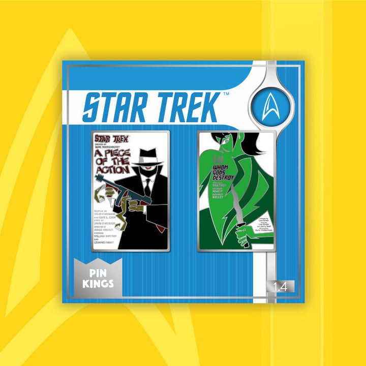 Pin Kings Official Star Trek Enamel Pin Badge Set 1.4 – A Piece of Action & Whom Gods Destroy