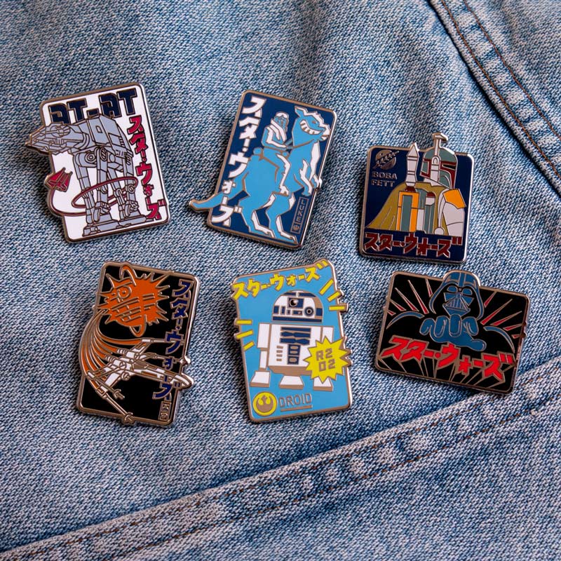 Pin Kings Official Star Wars Enamel Pin Badge Set 2.1 – X-Wing & AT-AT