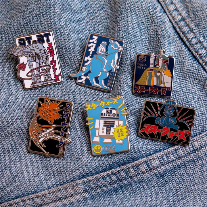 Pin Kings Official Star Wars Enamel Pin Badge Set 2.1 – X-Wing & AT-AT