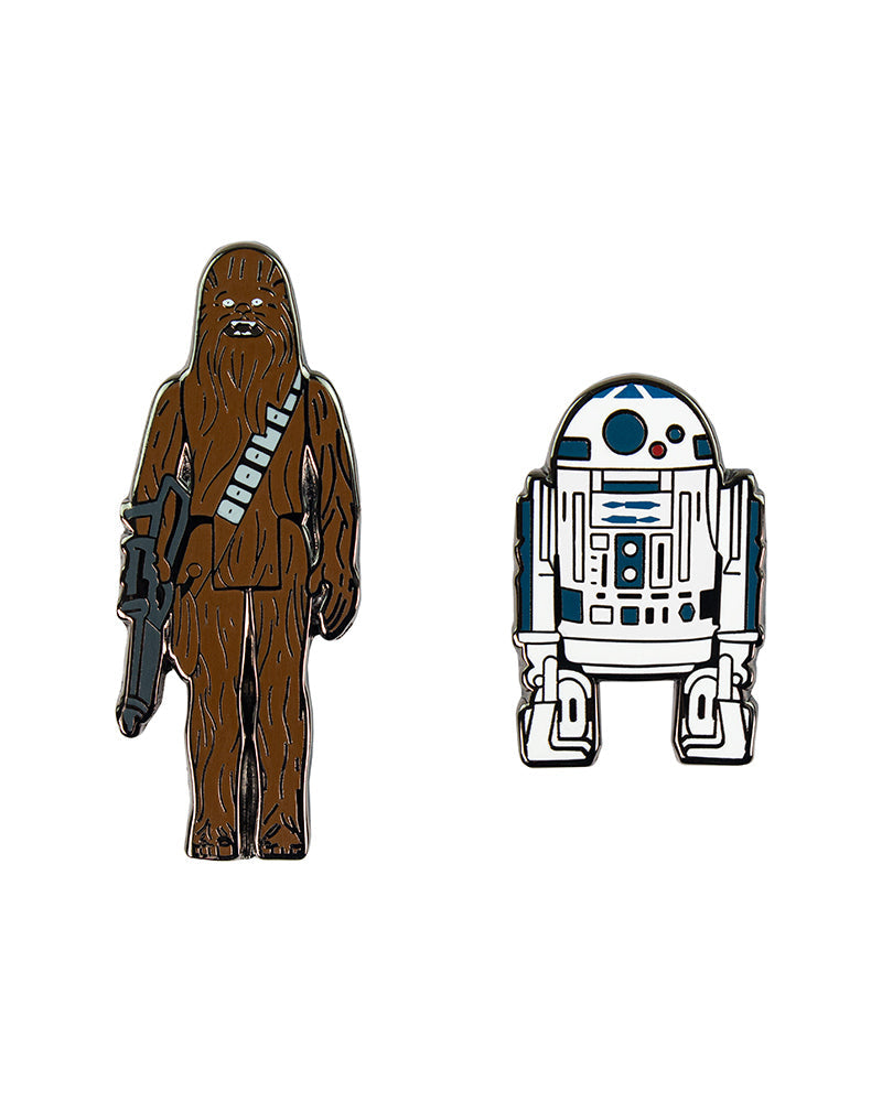 Pin Kings Official Star Wars Enamel Pin Badge Set 1.2 - R2D2 and Chewbacca (Geek Store Exclusive)