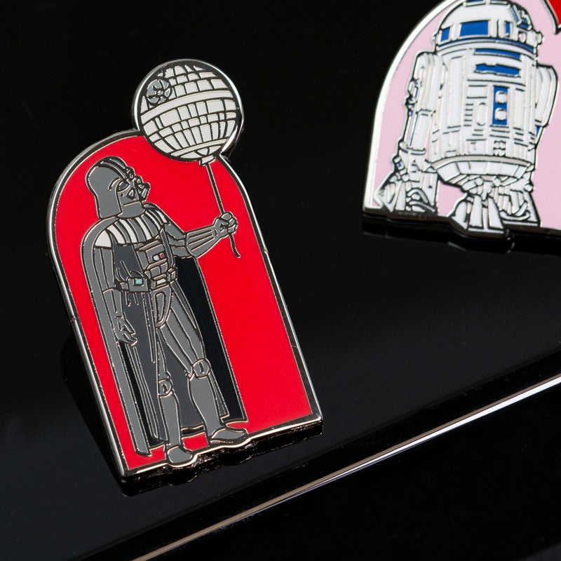 Pin Kings Official Star Wars Enamel Pin Badge Set 3.1 – R2D2 & Darth Vader