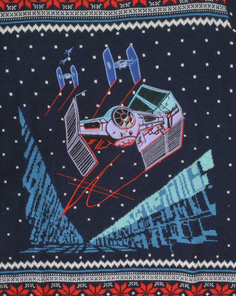 Official Star Wars Tie Fighter Battle of Yavin Christmas Jumper / Ugly Sweater