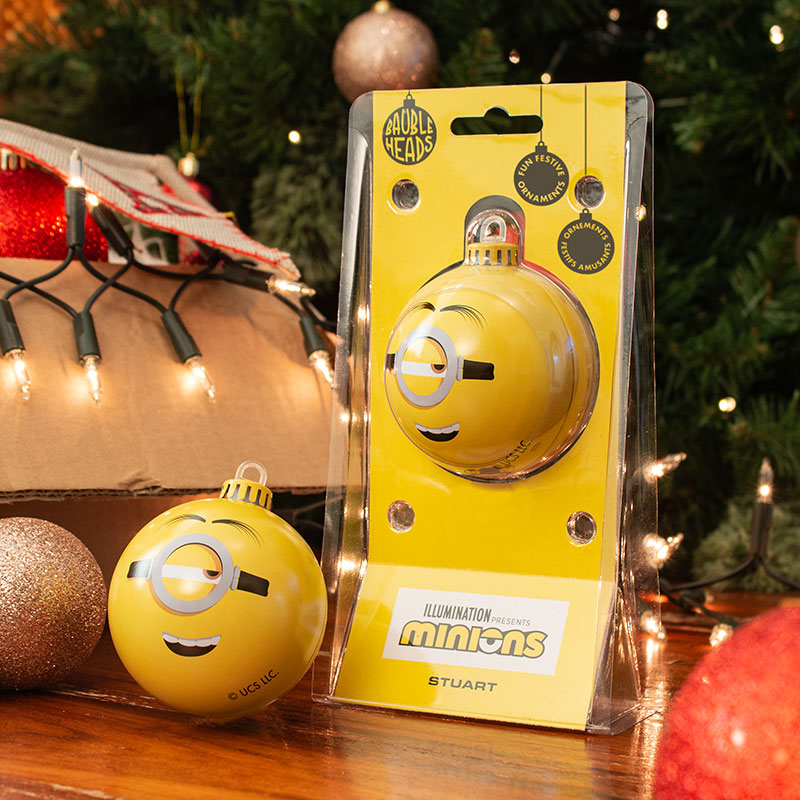 Bauble Heads - Official Minions ‘Stuart’ Christmas Decoration / Ornament