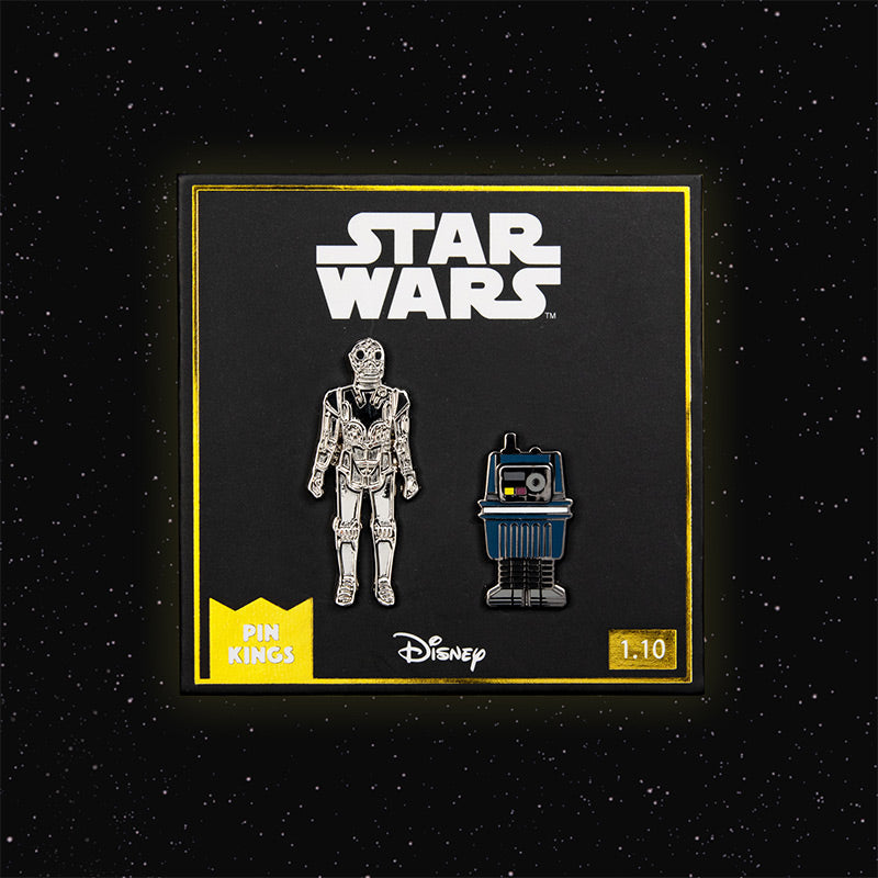 Pin Kings Official Star Wars Enamel Pin Badge Set 1.10 – Death Star Droid and Power Droid