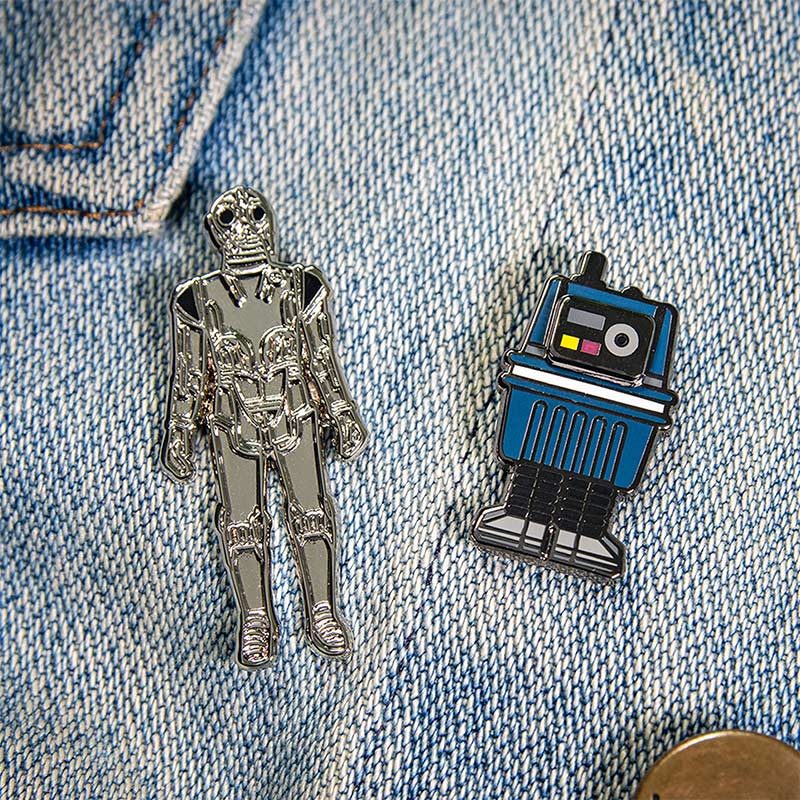 Pin Kings Official Star Wars Enamel Pin Badge Set 1.10 – Death Star Droid and Power Droid