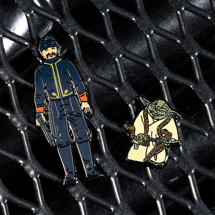 Pin Kings Official Star Wars Enamel Pin Badge Set 1.16 – Bespin Security Guard and Yoda