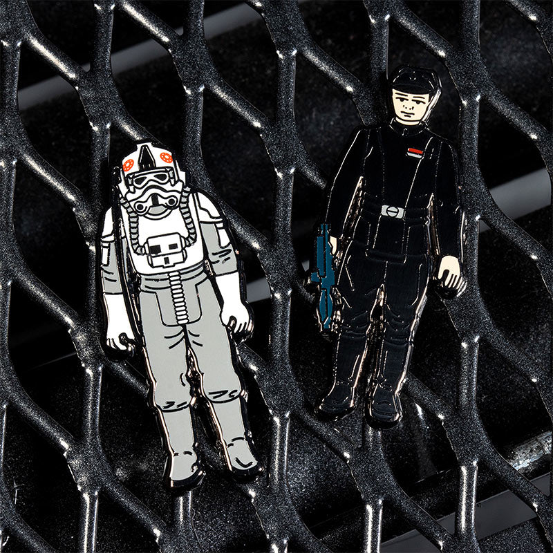 Pin Kings Official Star Wars Enamel Pin Badge Set 1.20 – AT-AT Driver and Imperial Commander