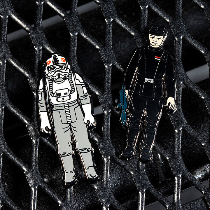 Pin Kings Official Star Wars Enamel Pin Badge Set 1.20 – AT-AT Driver and Imperial Commander
