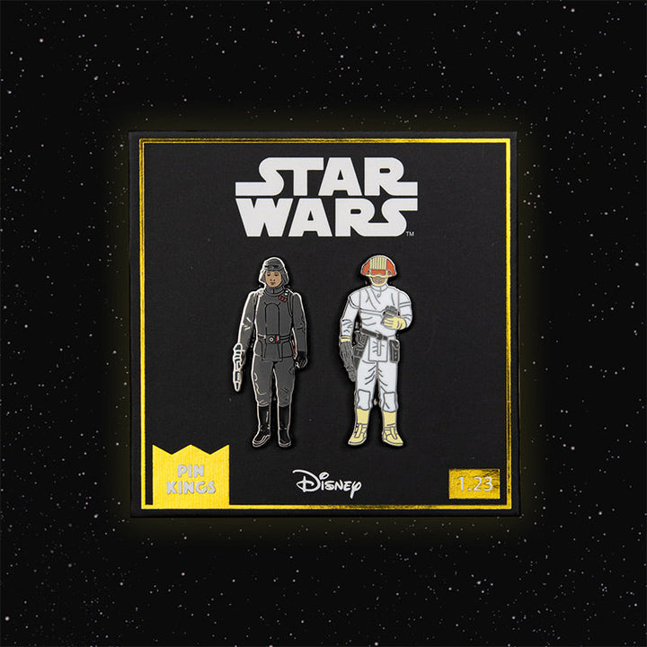 Pin Kings Official Star Wars Enamel Pin Badge Set 1.23 – AT-AT Commander and Cloud Car Pilot