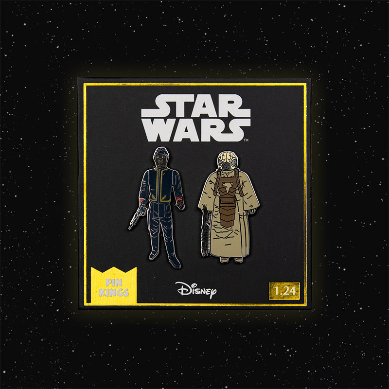 Pin Kings Official Star Wars Enamel Pin Badge Set 1.24 – Bespin Security Guard (Variant) and Zuckuss
