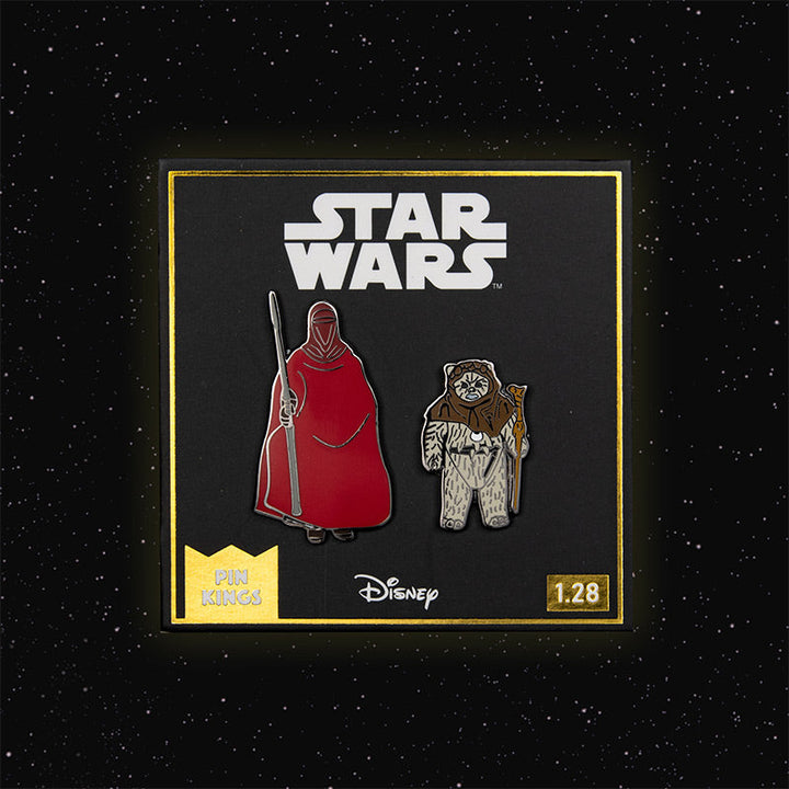 Pin Kings Official Star Wars Enamel Pin Badge Set 1.28 – Emperor’s Royal Guard and Chief Chirpa