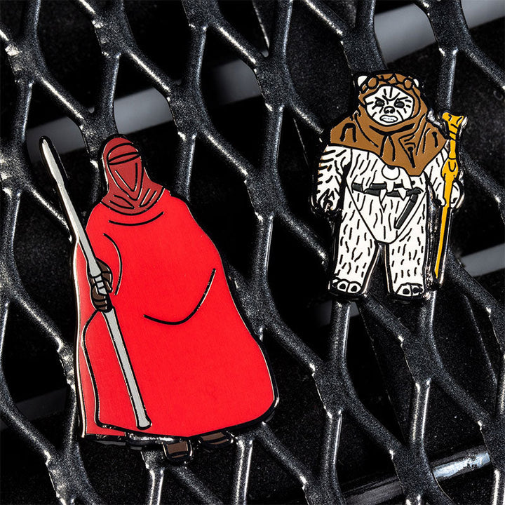 Pin Kings Official Star Wars Enamel Pin Badge Set 1.28 – Emperor’s Royal Guard and Chief Chirpa