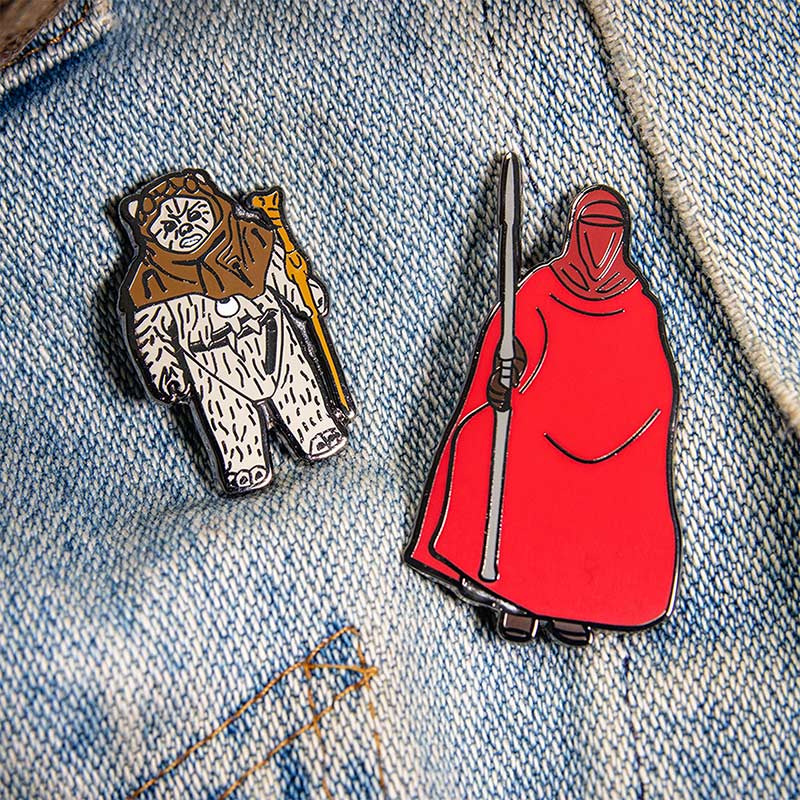 Pin Kings Official Star Wars Enamel Pin Badge Set 1.28 – Emperor’s Royal Guard and Chief Chirpa