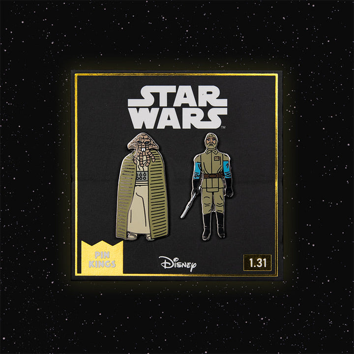 Pin Kings Official Star Wars Enamel Pin Badge Set 1.31 – Squid Head and General Madine