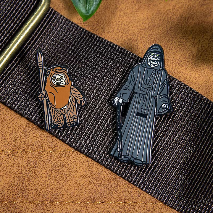 Pin Kings Official Star Wars Enamel Pin Badge Set 1.36 – Wicket W. Warrick and The Emperor