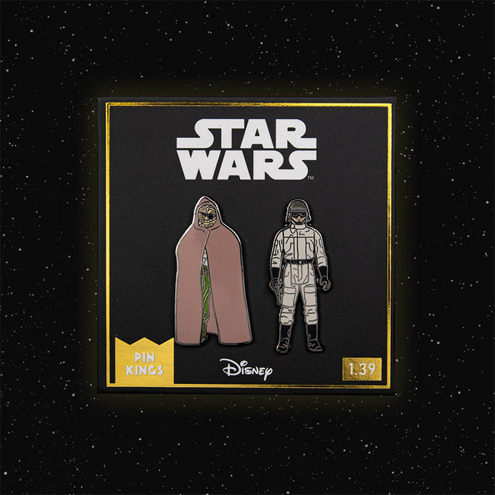 Pin Kings Official Star Wars Enamel Pin Badge Set 1.39 – Prune Face and AT-ST Driver