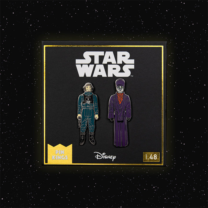 Pin Kings Official Star Wars Enamel Pin Badge Set 1.48 – A-Wing Pilot and Imperial Dignitary