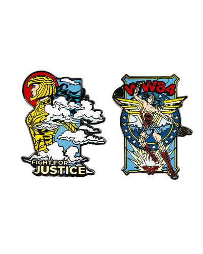 Pin Kings Official Wonder Woman '84  Enamel Pin Badge Set 1.2 - Fight For Justice