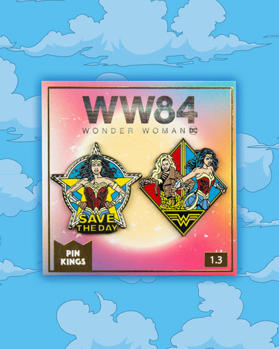 Pin Kings Official Wonder Woman '84  Enamel Pin Badge Set 1.3 - Save The Day
